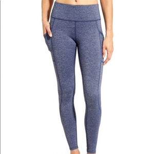 NEW! Athleta High Rise Chaturanga Tights Blue size XS pockets